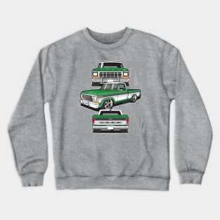 1979 dentside truck collage Crewneck Sweatshirt